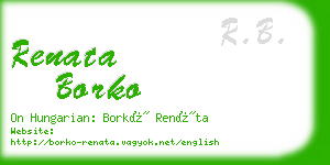 renata borko business card